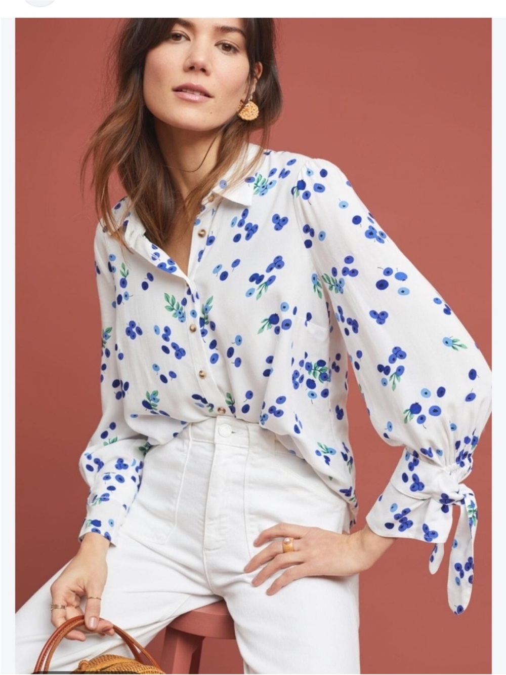 Maeve Blithe Button-Down Blouse